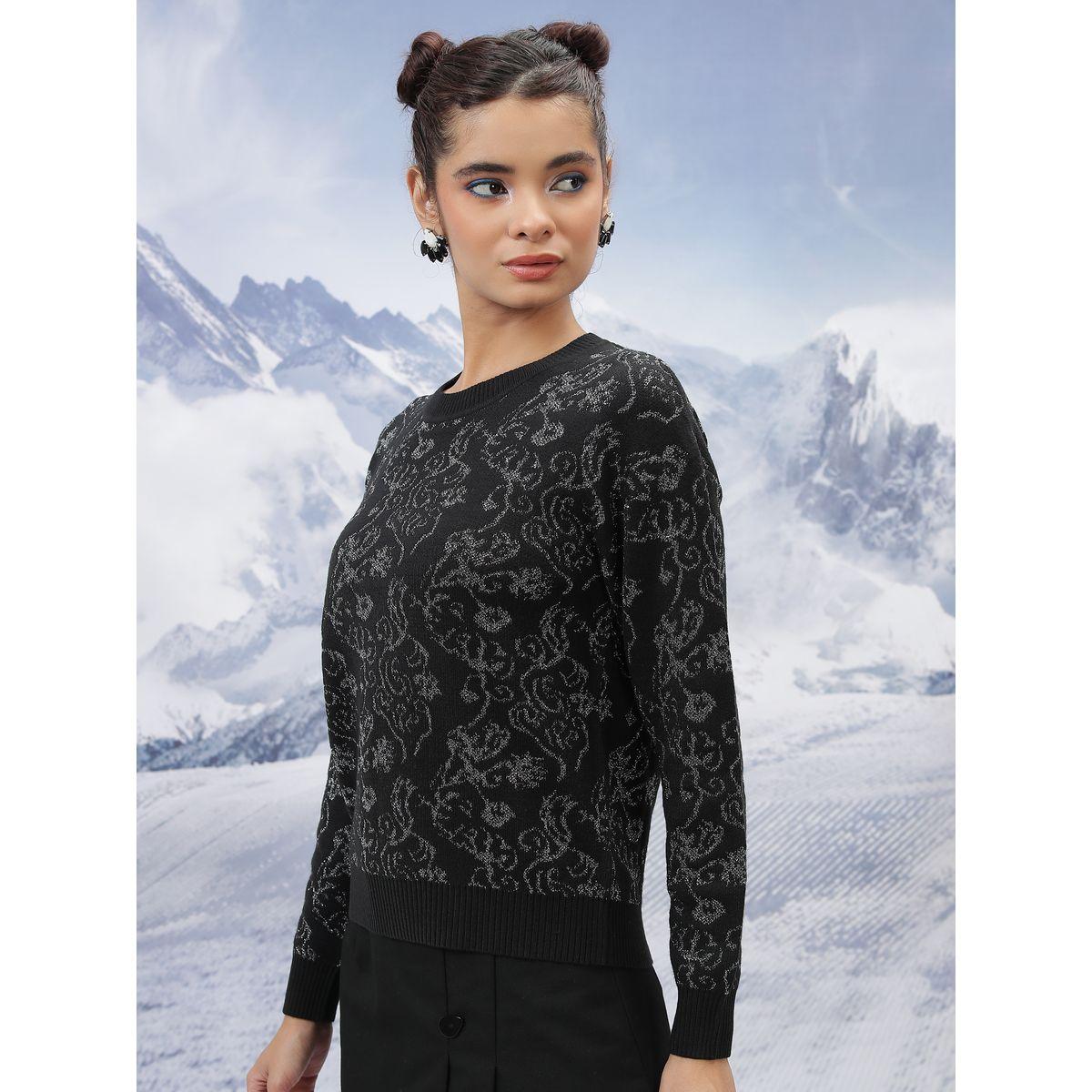 Tokyo Talkies X Styli  Textured Round Neck Sweater-women-clothing-cardigansandjumpers-jumpers-image-4