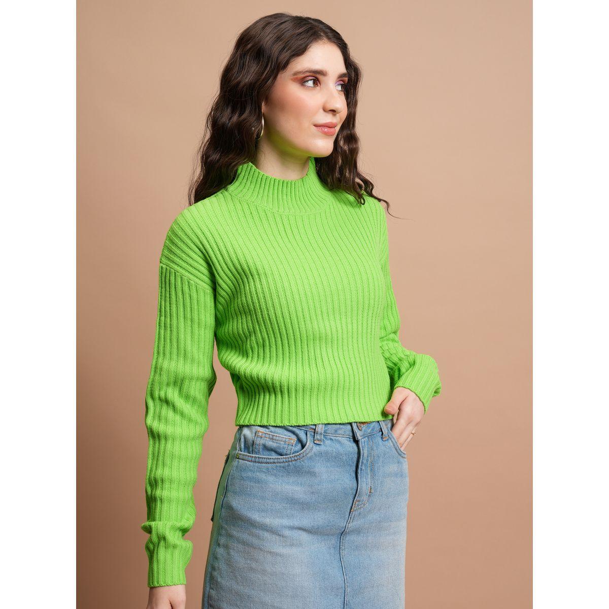 Tokyo Talkies X Styli  Ribbed High Neck Long Sleeves Sweater-women-winterwear-cardigansandjumpers-jumpers-image-6
