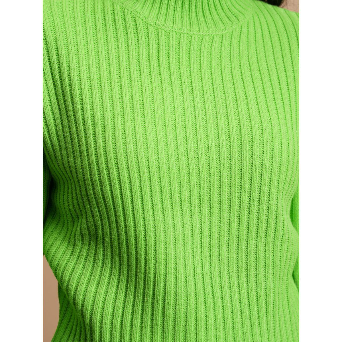 سويتر مضلع بياقة عالية وأكمام طويلة طوكيو توكيز × ستايلي-women-winterwear-cardigansandjumpers-jumpers-image-7