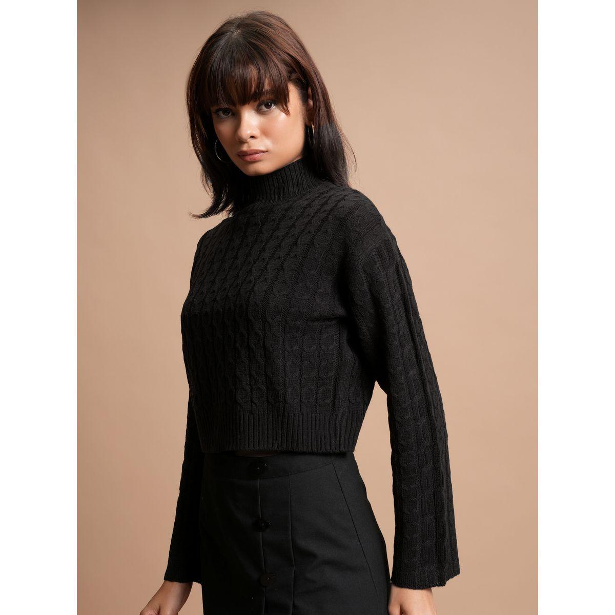 Tokyo Talkies X Styli  Cable Knit High Neck Sweater-women-clothing-cardigansandjumpers-jumpers-image-4