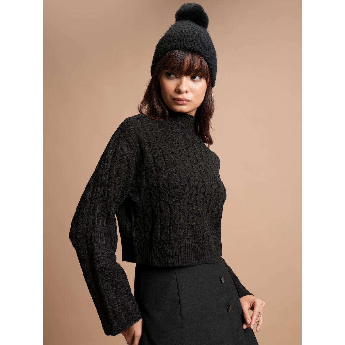 Tokyo Talkies X Styli  Cable Knit High Neck Sweater-women-clothing-cardigansandjumpers-jumpers-image-6