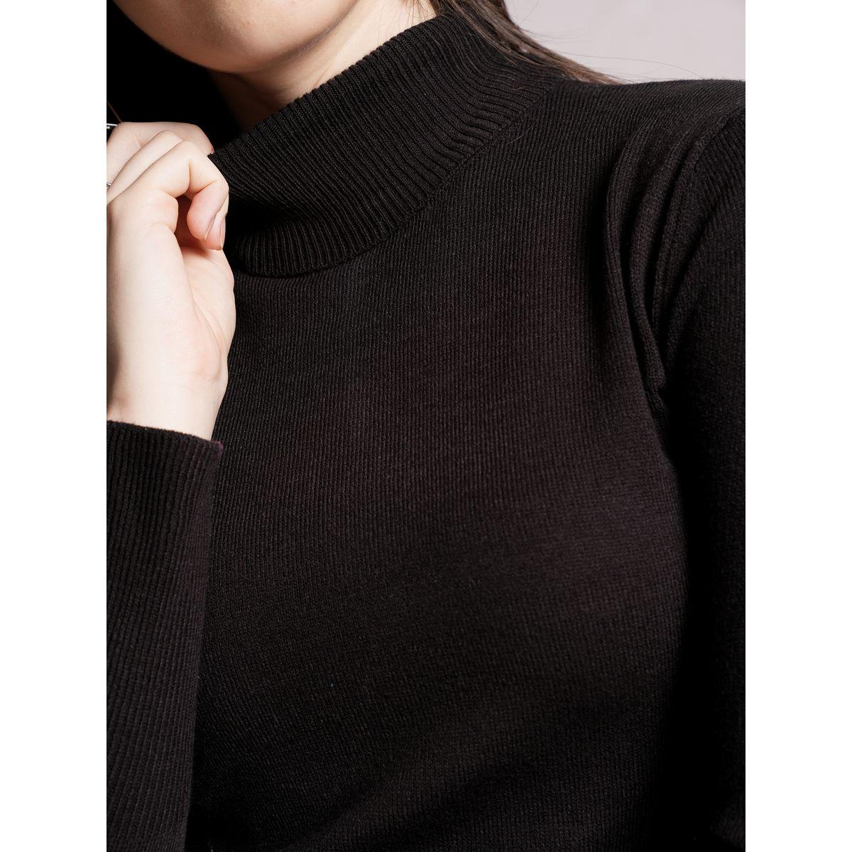 Tokyo Talkies X Styli  Ribbed Turtle Neck Button Detail Sweater-women-winterwear-cardigansandjumpers-jumpers-image-5