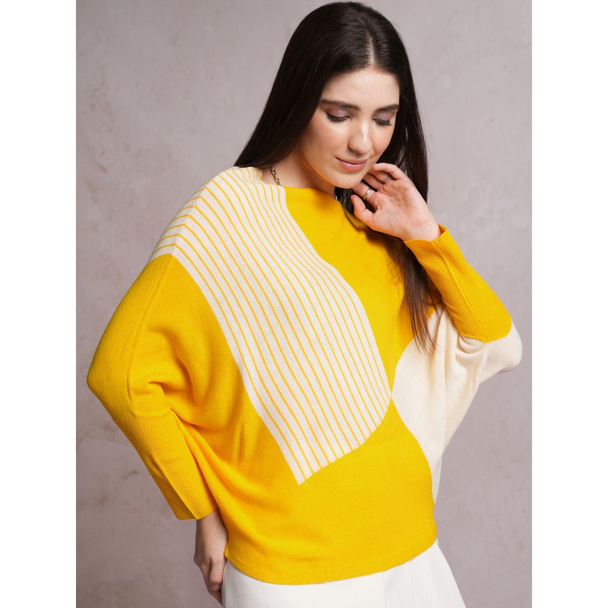 Tokyo Talkies X Styli  Colorblock Boat Neck Oversized Sweater-women-clothing-cardigansandjumpers-jumpers-image-6