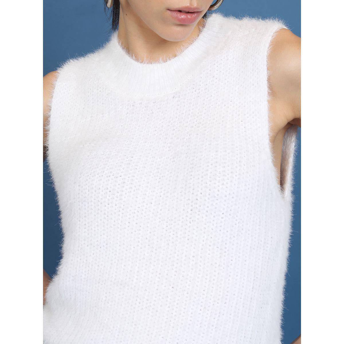 Tokyo Talkies X Styli  Slim Fit Fuzzy Sweater-women-winterwear-cardigansandjumpers-jumpers-image-5