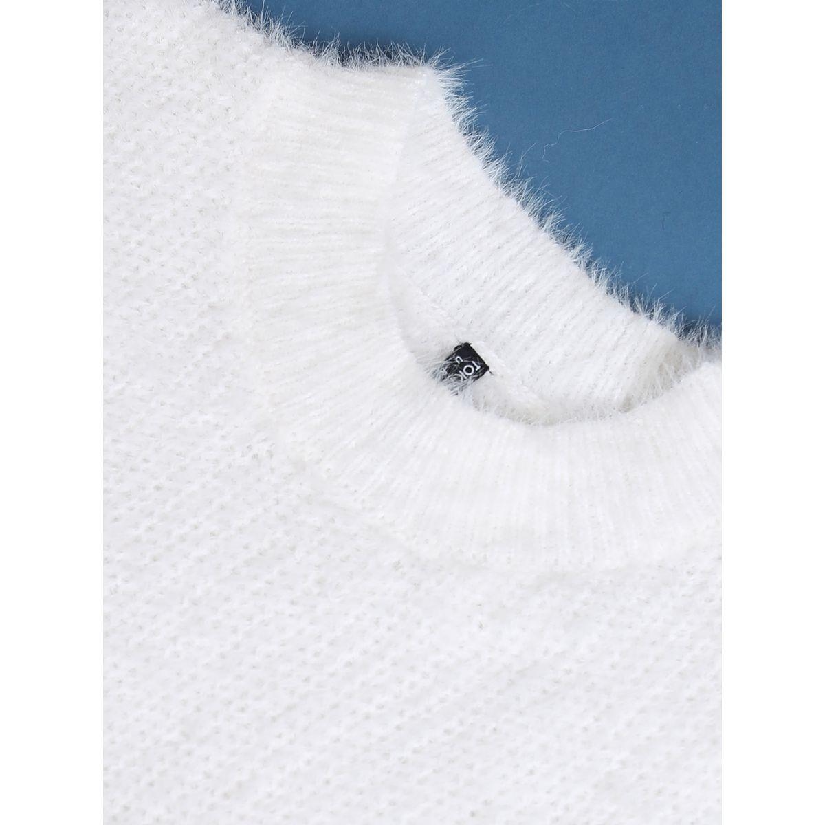 Tokyo Talkies X Styli  Slim Fit Fuzzy Sweater-women-winterwear-cardigansandjumpers-jumpers-image-7