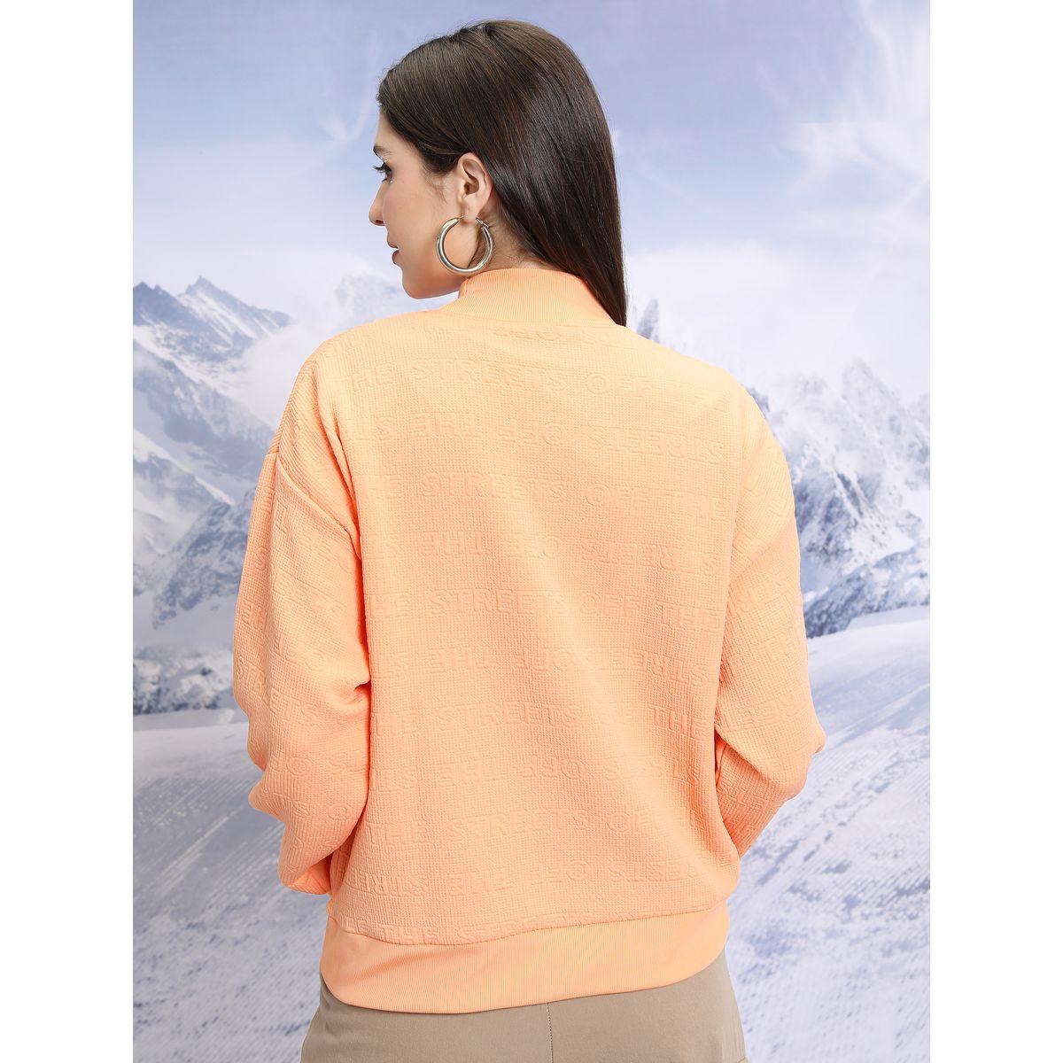 Tokyo Talkies X Styli  High Neck Relaxed Fit Sweatshirt with Typography Details-women-winterwear-cardigansandjumpers-jumpers-image-3