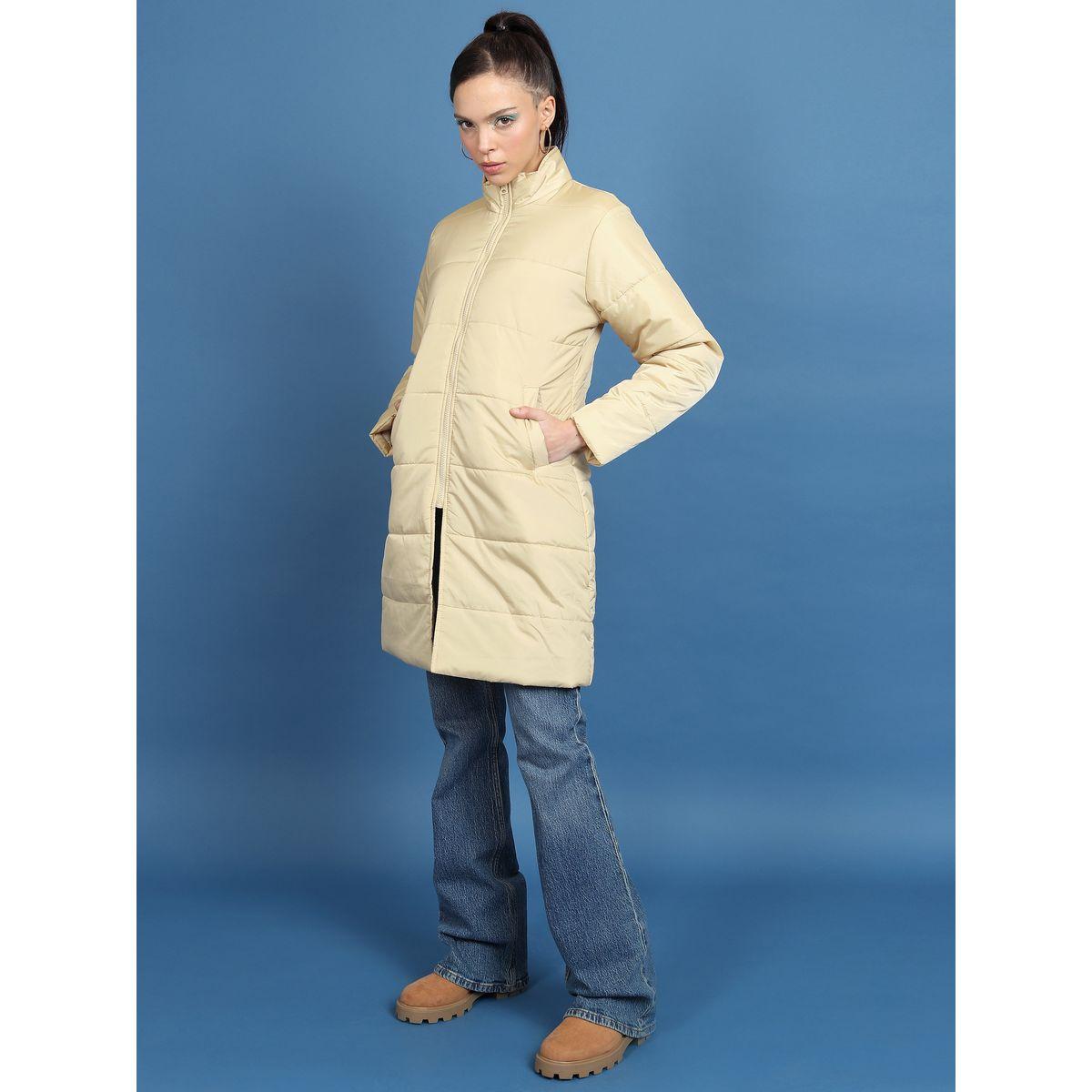 Tokyo Talkies X Styli  Longline High Neck Padded Jacket-women-clothing-coatsandjackets-coats-image-2