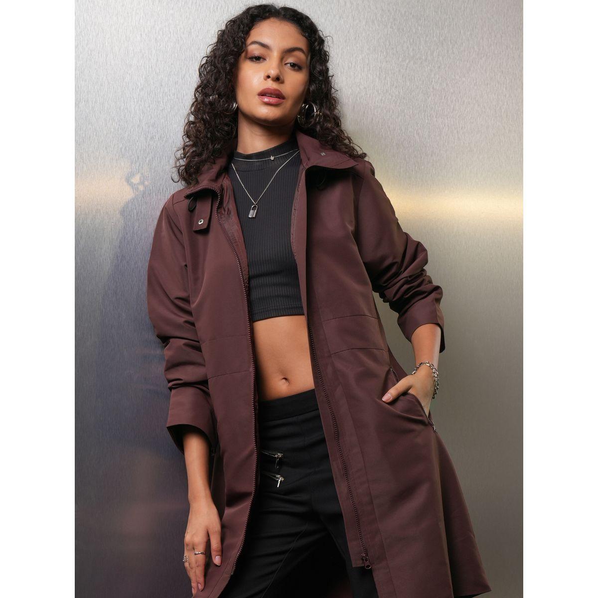 Tokyo Talkies X Styli  Longline Hooded Tailored Jacket-women-clothing-coatsandjackets-coats-image-1