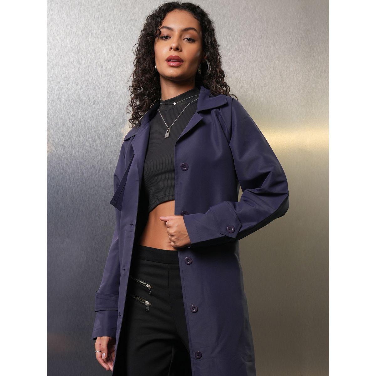 Tokyo Talkies X Styli  Regular Fit Longline Button Through Trench Coat-women-clothing-coatsandjackets-coats-image-1
