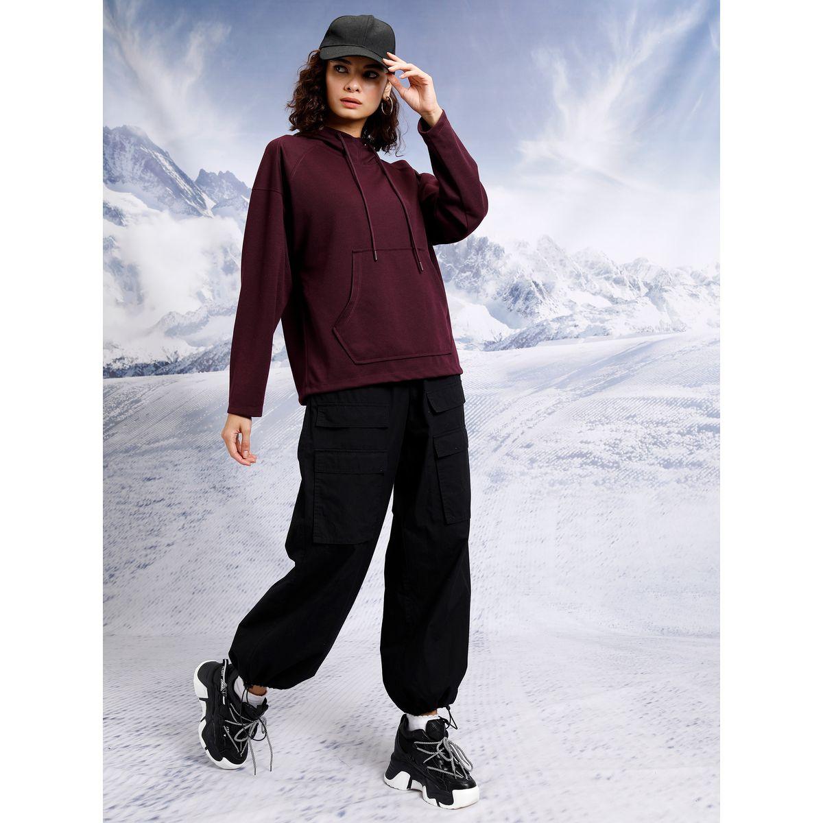 Tokyo Talkies X Styli  Solid Hoodie with Kangaroo Pocket-women-winterwear-hoodiesandsweatshirts-hoodies-image-2