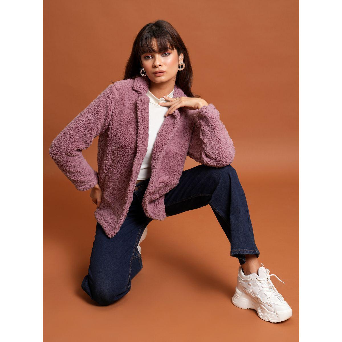 جاكيت بومبر بياقة وأكمام طويلة طوكيو توكيز × ستايلي-women-winterwear-coatsandjackets-jackets-image-2