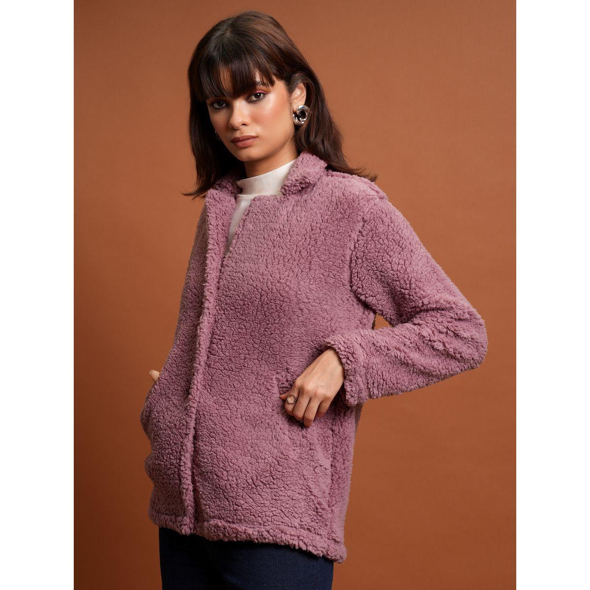 جاكيت بومبر بياقة وأكمام طويلة طوكيو توكيز × ستايلي-women-winterwear-coatsandjackets-jackets-image-4