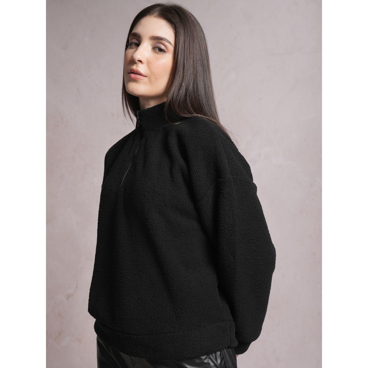 Tokyo Talkies X Styli  Oversized Mock Collar Sweatshirt-women-winterwear-hoodiesandsweatshirts-sweatshirts-image-4