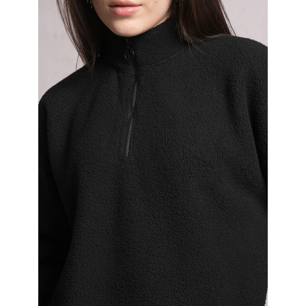 Tokyo Talkies X Styli  Oversized Mock Collar Sweatshirt-women-winterwear-hoodiesandsweatshirts-sweatshirts-image-5