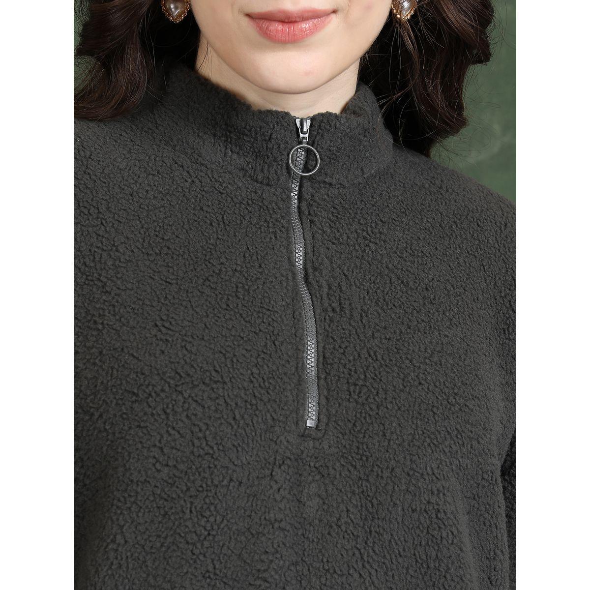 Tokyo Talkies X Styli  Oversized Mock Collar Sweatshirt-women-winterwear-hoodiesandsweatshirts-sweatshirts-image-5