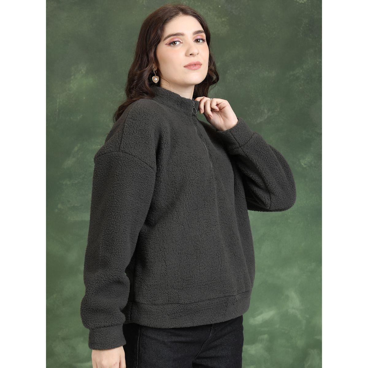 Tokyo Talkies X Styli  Oversized Mock Collar Sweatshirt-women-winterwear-hoodiesandsweatshirts-sweatshirts-image-6