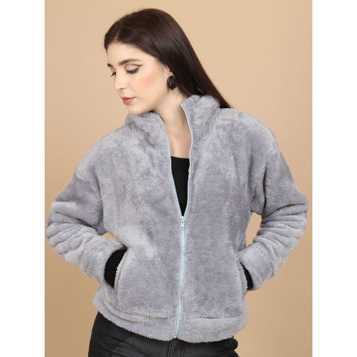 سويت شيرت فليس بقصة مريحة وياقة هودي طوكيو توكيز × ستايلي-women-clothing-hoodiesandsweatshirts-sweatshirts-image-1