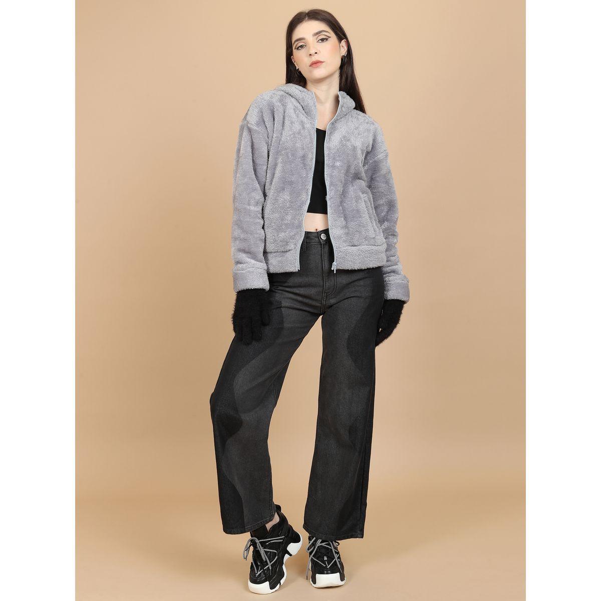 سويت شيرت فليس بقصة مريحة وياقة هودي طوكيو توكيز × ستايلي-women-clothing-hoodiesandsweatshirts-sweatshirts-image-2