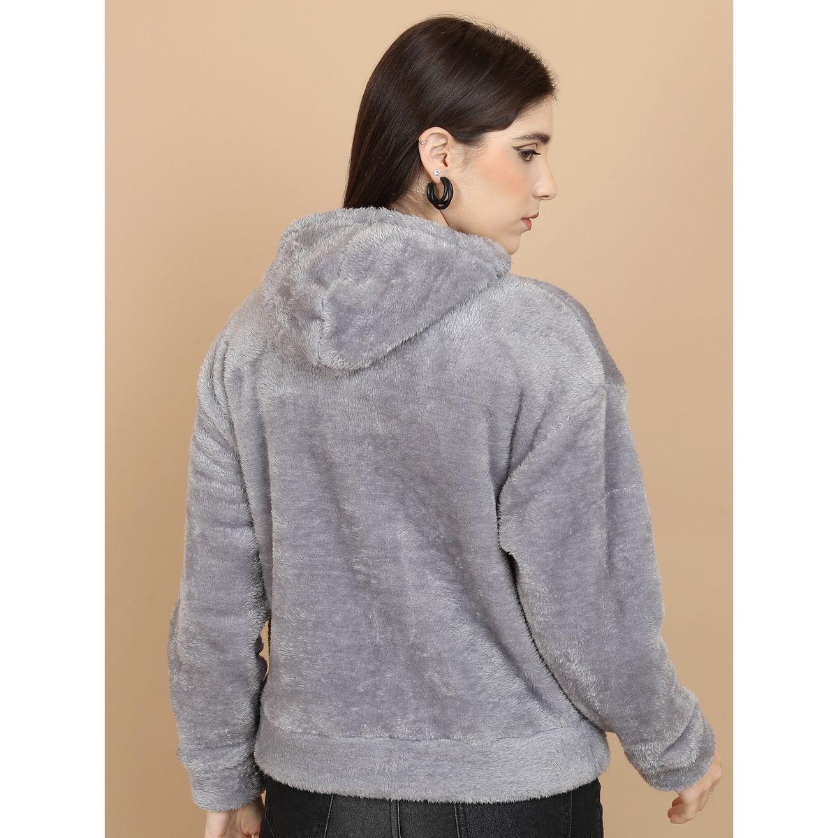 سويت شيرت فليس بقصة مريحة وياقة هودي طوكيو توكيز × ستايلي-women-clothing-hoodiesandsweatshirts-sweatshirts-image-3