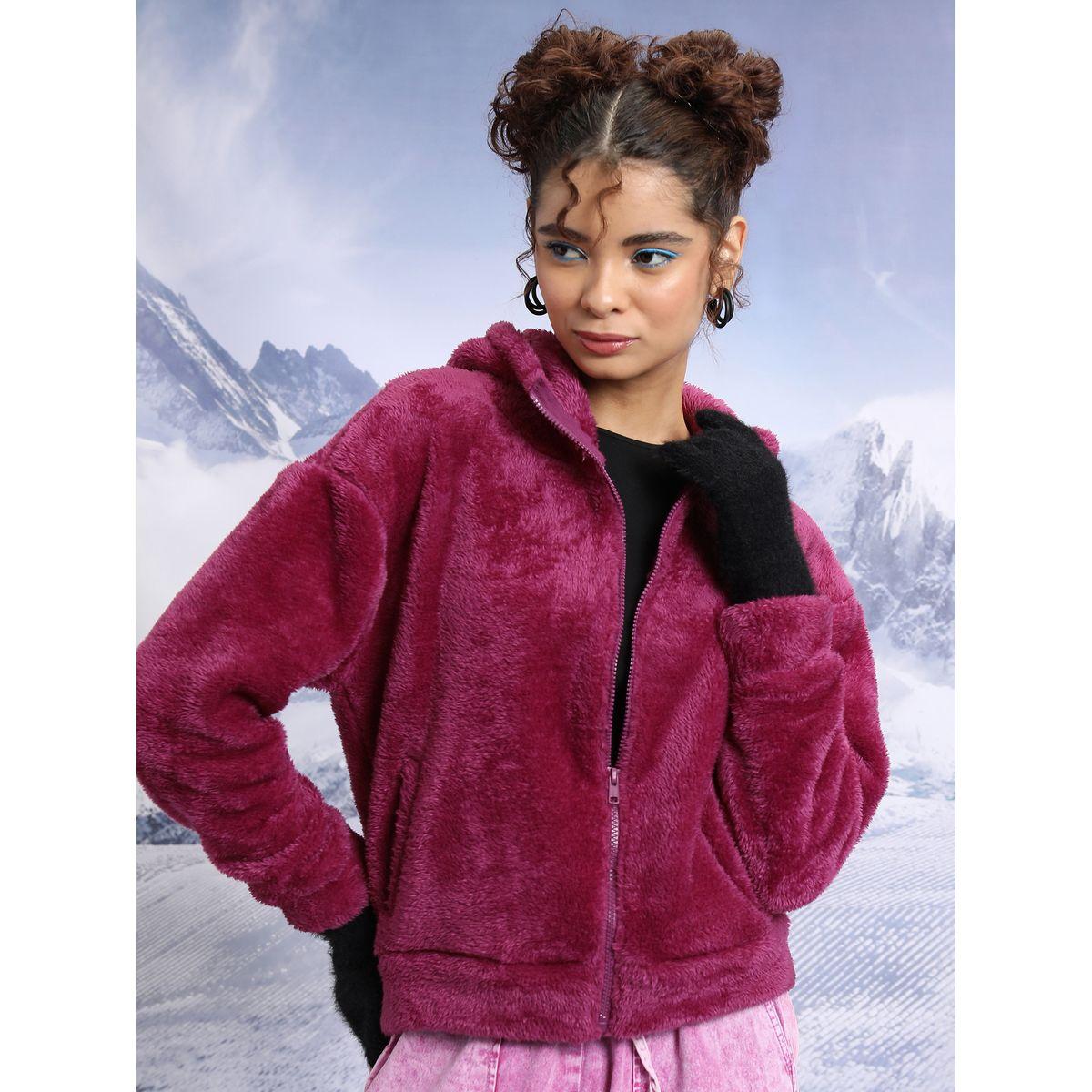 Tokyo Talkies X Styli  Relaxed Fit Hooded Fleece Sweatshirt-women-clothing-hoodiesandsweatshirts-sweatshirts-image-1