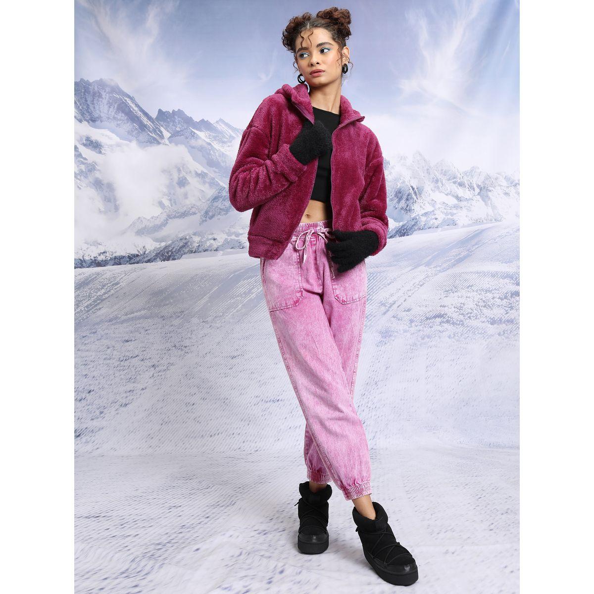 سويت شيرت فليس بقصة مريحة وياقة هودي طوكيو توكيز × ستايلي-women-clothing-hoodiesandsweatshirts-sweatshirts-image-2