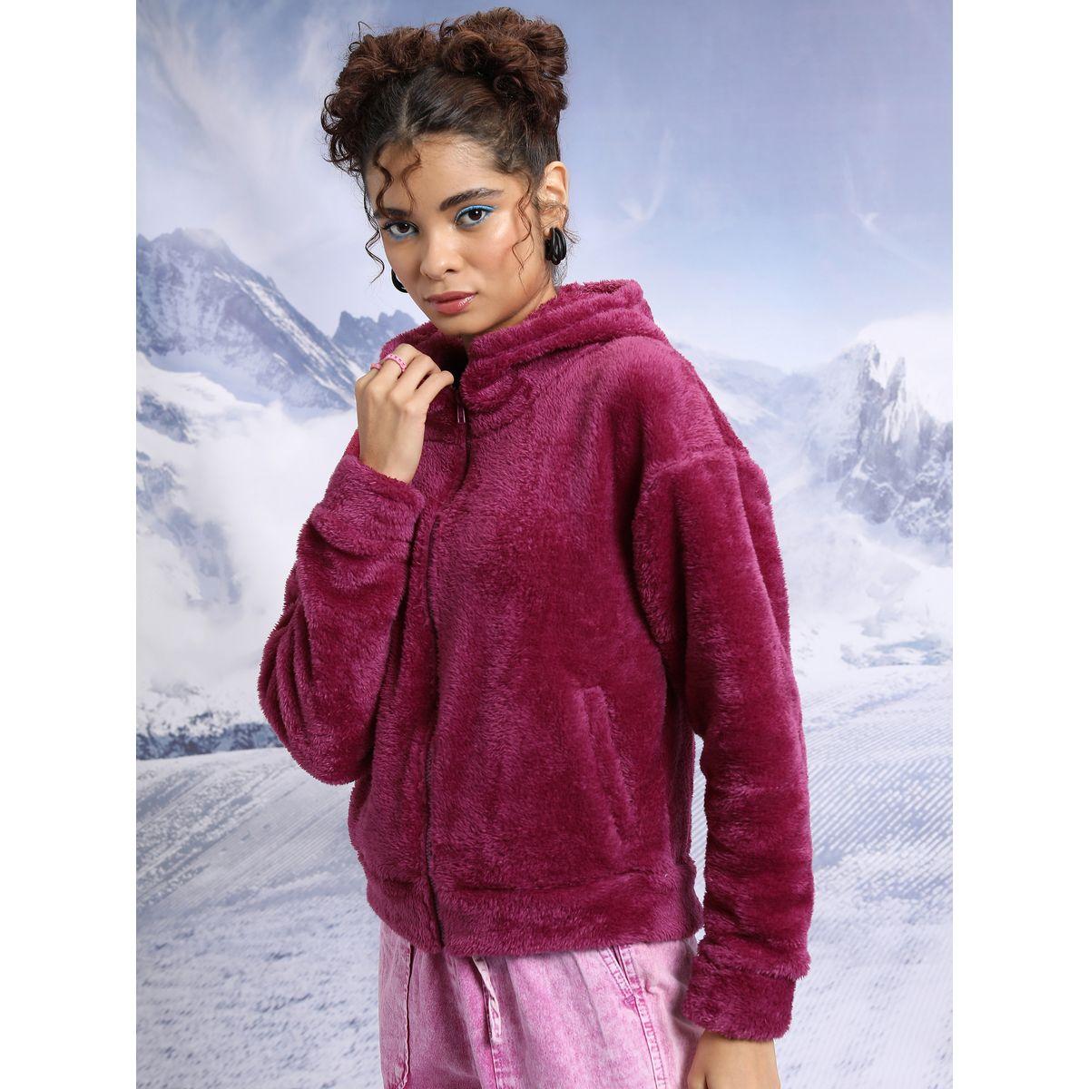 سويت شيرت فليس بقصة مريحة وياقة هودي طوكيو توكيز × ستايلي-women-clothing-hoodiesandsweatshirts-sweatshirts-image-4