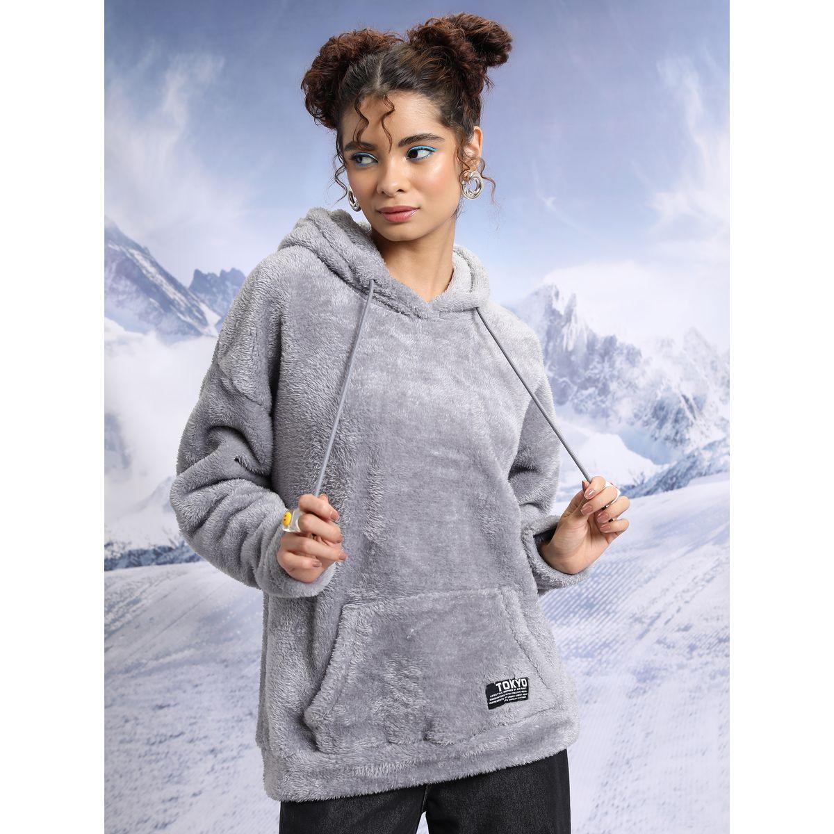 هودي فليس بقصة فضفاضة طوكيو توكيز × ستايلي-women-clothing-hoodiesandsweatshirts-hoodies-image-1
