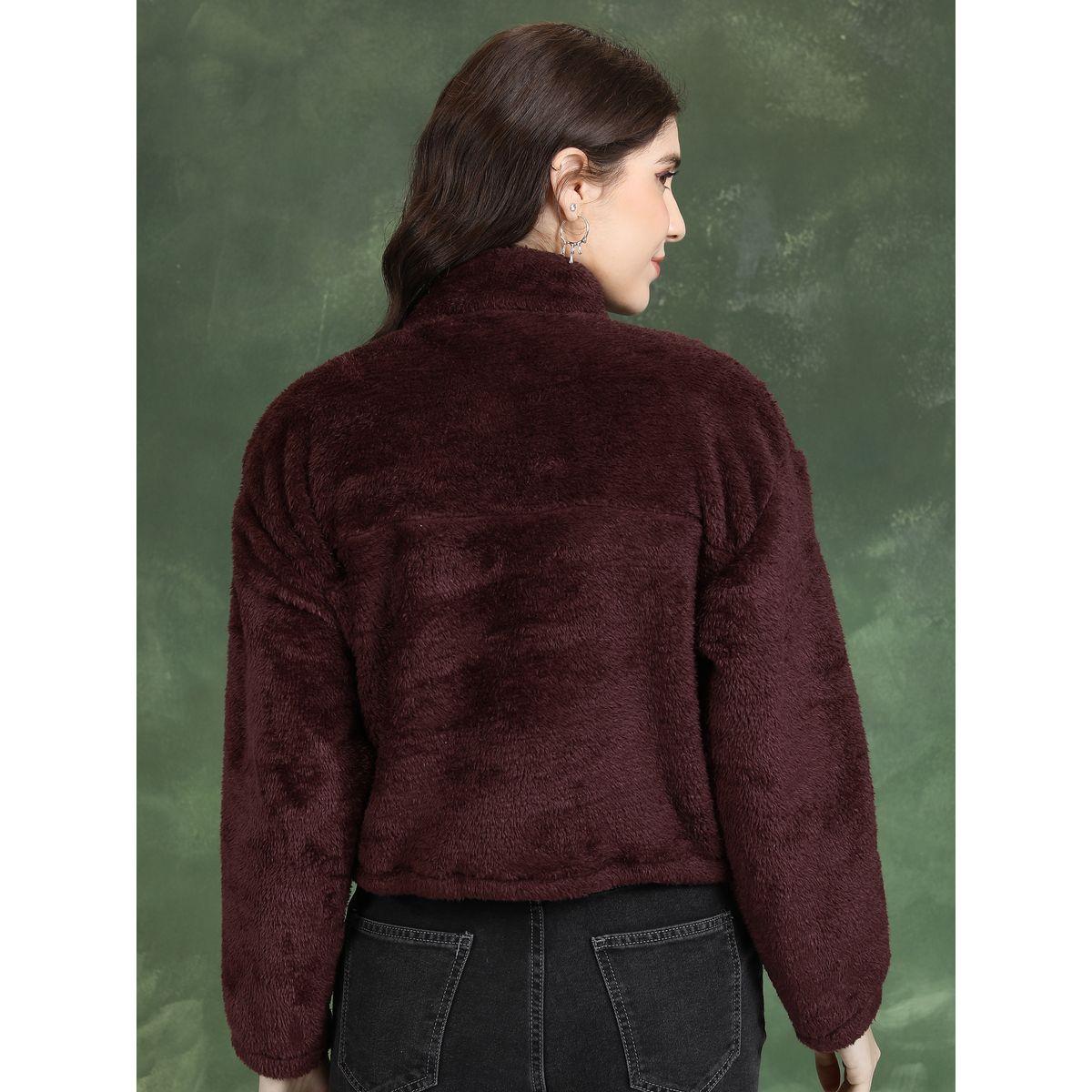 سويت شيرت سادة قصير بياقة عالية طوكيو توكيز × ستايلي-women-winterwear-hoodiesandsweatshirts-sweatshirts-image-4