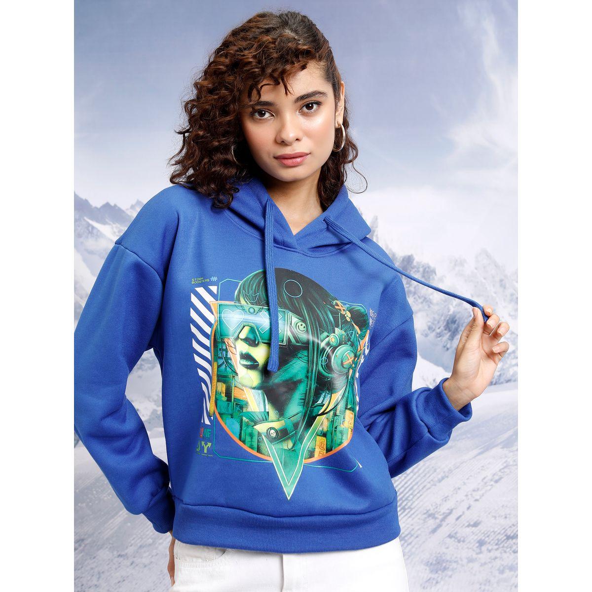 هودي بقصة مريحة وأكتاف منخفضة طوكيو توكيز × ستايلي-women-clothing-hoodiesandsweatshirts-hoodies-image-1