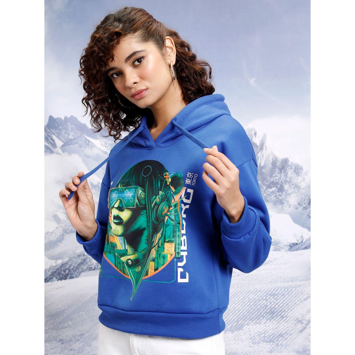 هودي بقصة مريحة وأكتاف منخفضة طوكيو توكيز × ستايلي-women-clothing-hoodiesandsweatshirts-hoodies-image-4