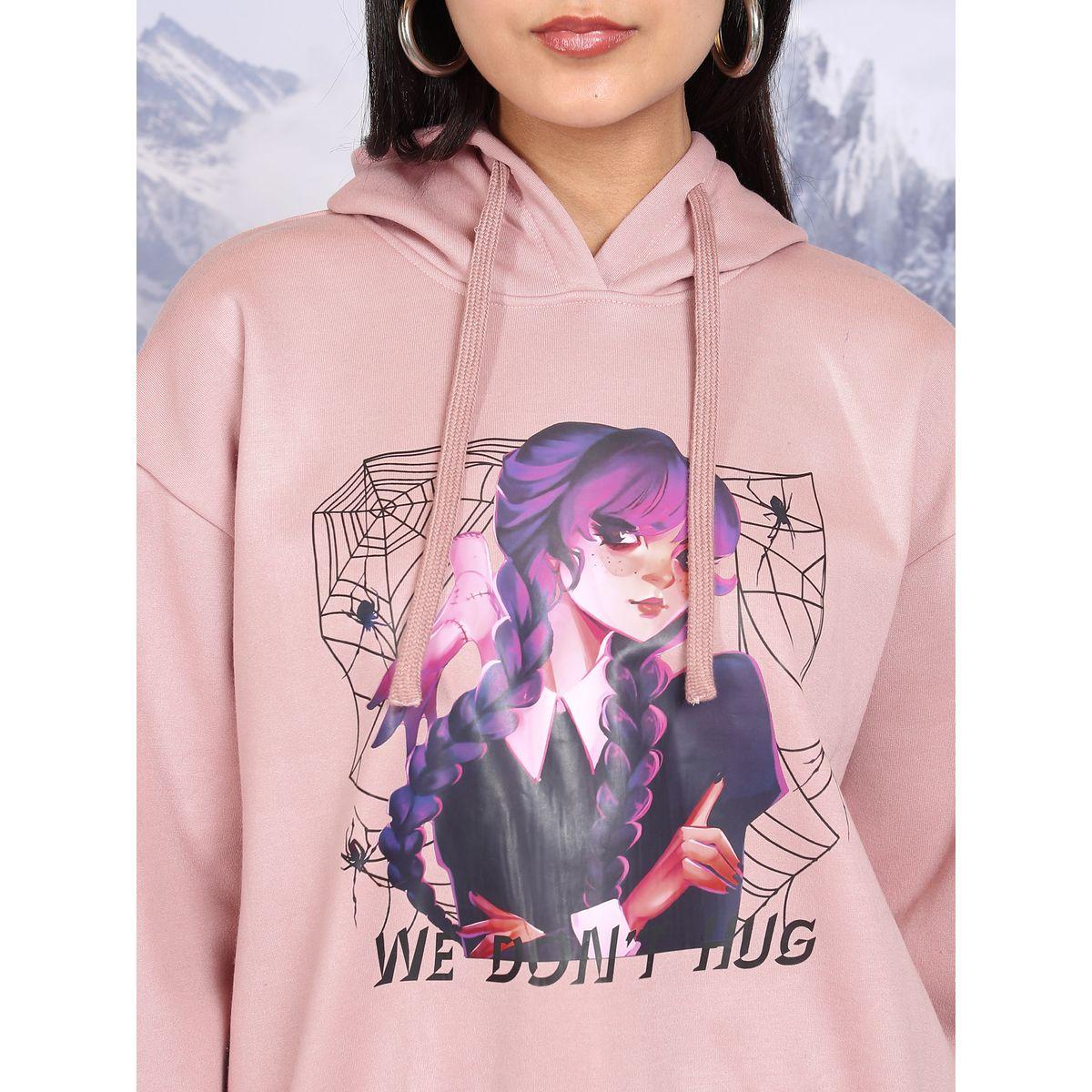 Tokyo Talkies X Styli  Oversized Wednesday Graphic Print Hoodie-women-clothing-hoodiesandsweatshirts-hoodies-image-5