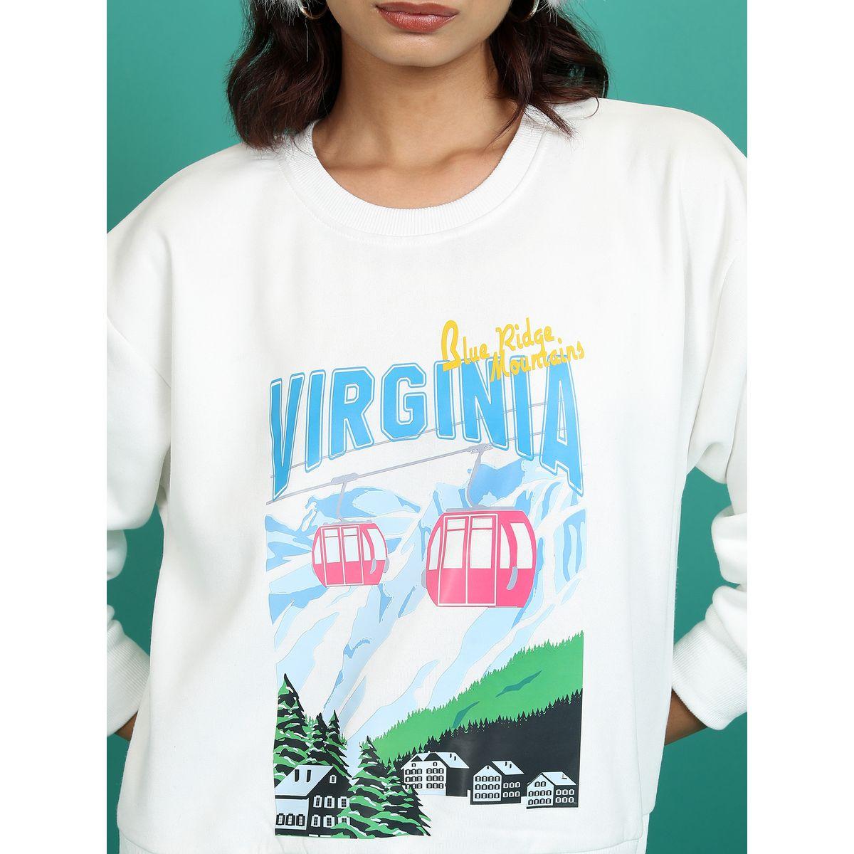 سويت شيرت بقصة مريحة وطبعة تايبوجرافيك طوكيو توكيز × ستايلي-women-winterwear-hoodiesandsweatshirts-sweatshirts-image-5