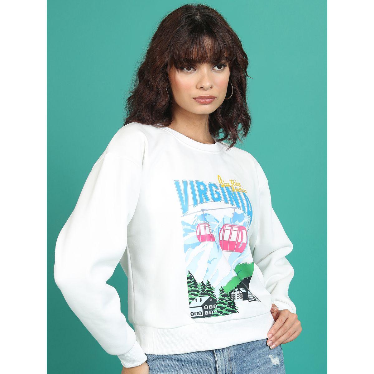 سويت شيرت بقصة مريحة وطبعة تايبوجرافيك طوكيو توكيز × ستايلي-women-winterwear-hoodiesandsweatshirts-sweatshirts-image-6