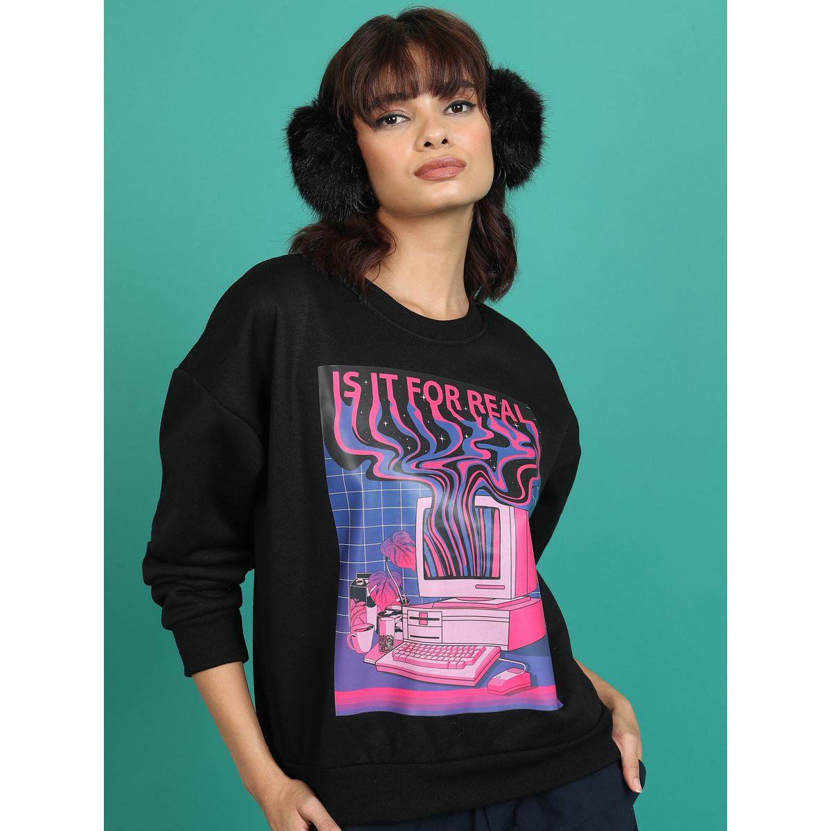 سويت شيرت فضفاض بطبعة جرافيك طوكيو توكيز × ستايلي-women-winterwear-hoodiesandsweatshirts-sweatshirts-image-1