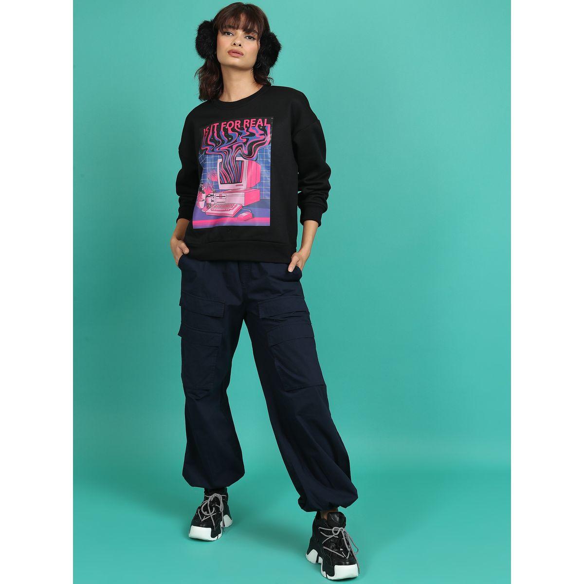 سويت شيرت فضفاض بطبعة جرافيك طوكيو توكيز × ستايلي-women-winterwear-hoodiesandsweatshirts-sweatshirts-image-2