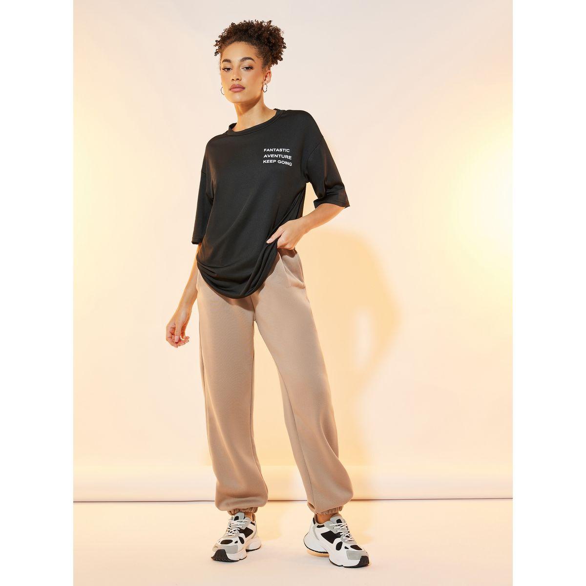 Styli Slogan Text Print Oversize T-Shirt-women-clothing-tshirts-image-2