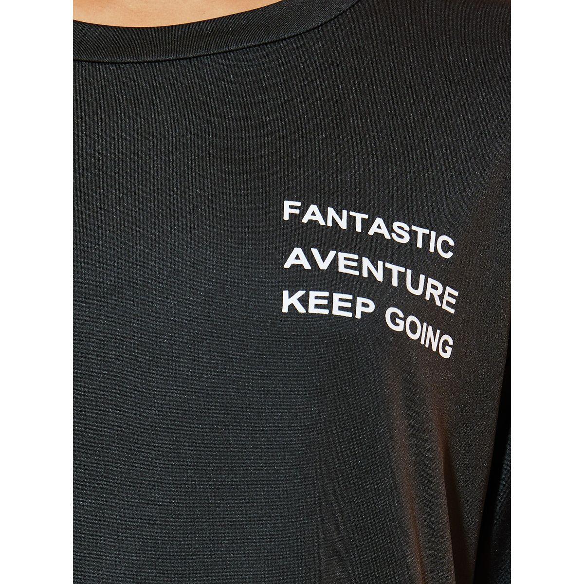 تيشيرت فضفاض مطبع بطبعة كتابة-women-clothing-tshirts-image-3