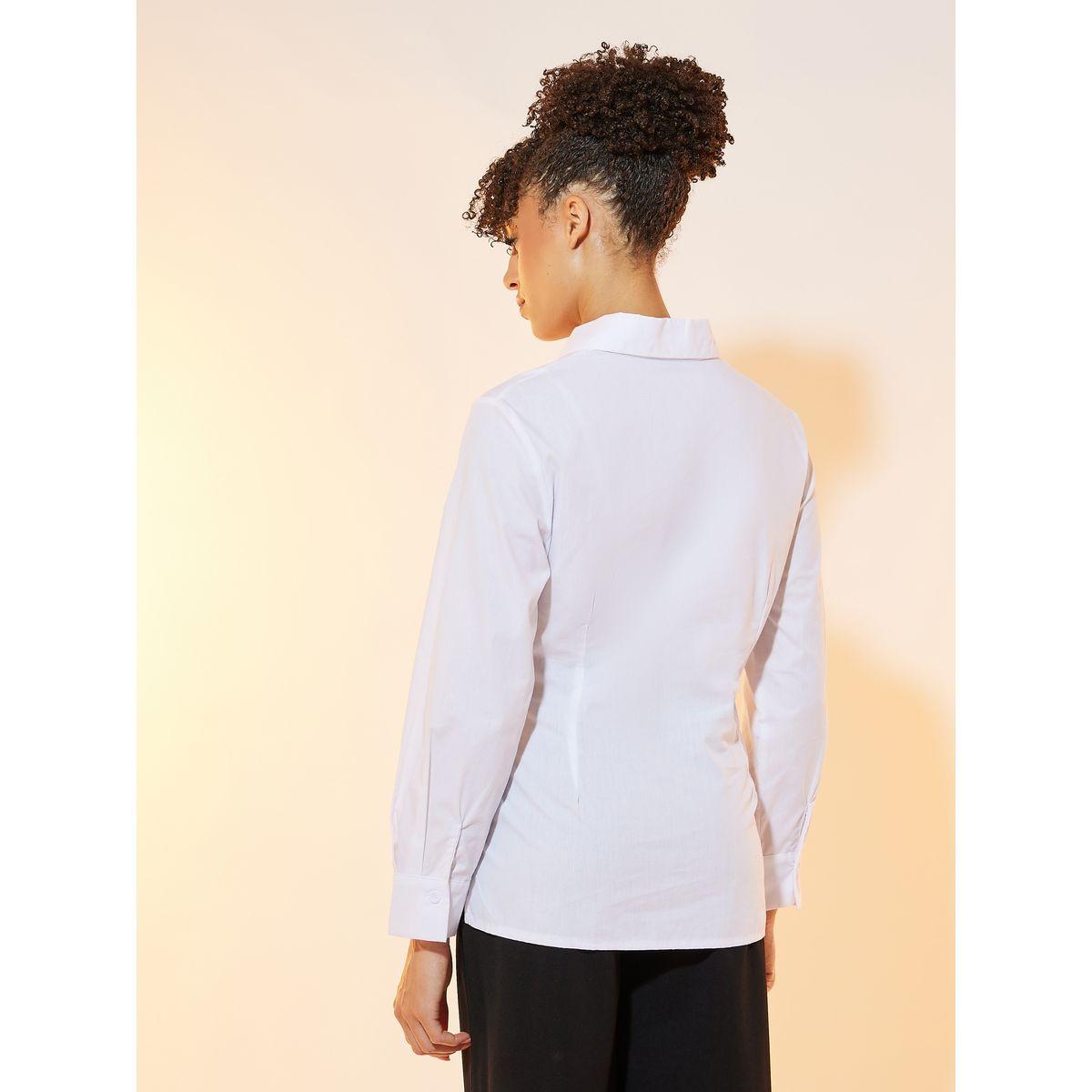 Styli Side Bow Tie Regular Fit Shirt-women-clothing-shirtsandblouses-shirts-image-5
