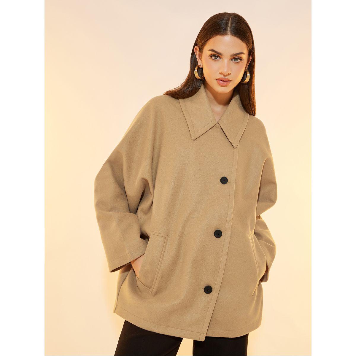 معطف فضفاض بأزرار غلق وأكتاف منخفضة-women-clothing-coatsandjackets-coats-image-1