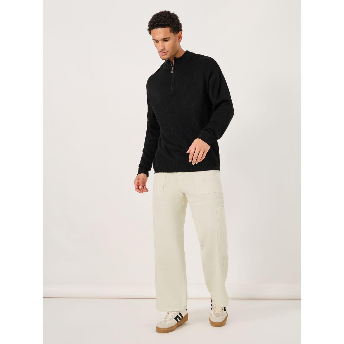 Styli Mid Rise Wide Leg Panelled Jeans-men-clothing-bottoms-jeans-image-2