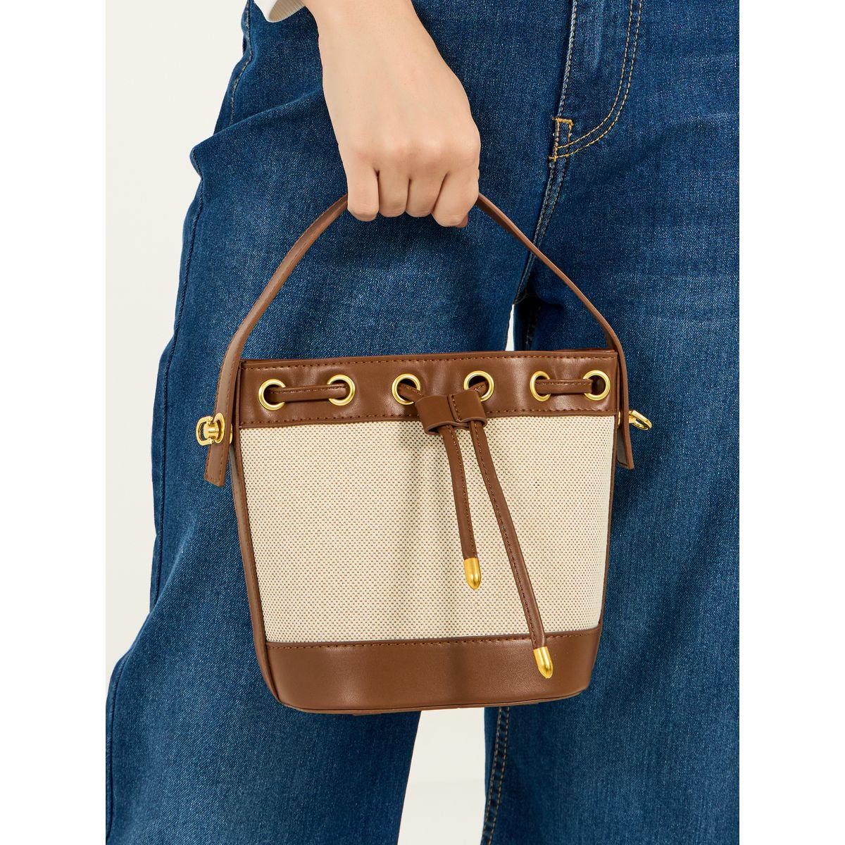 شنطة دلو ثنائية اللون مع حمالة قابلة للفصل-women-bagsandwallets-handbags-image-3