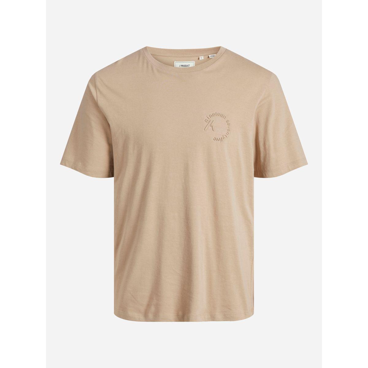 تيشيرت مطبع بشعار مع ياقة دائرية-men-clothing-tshirtsandpolos-tshirts-image-1