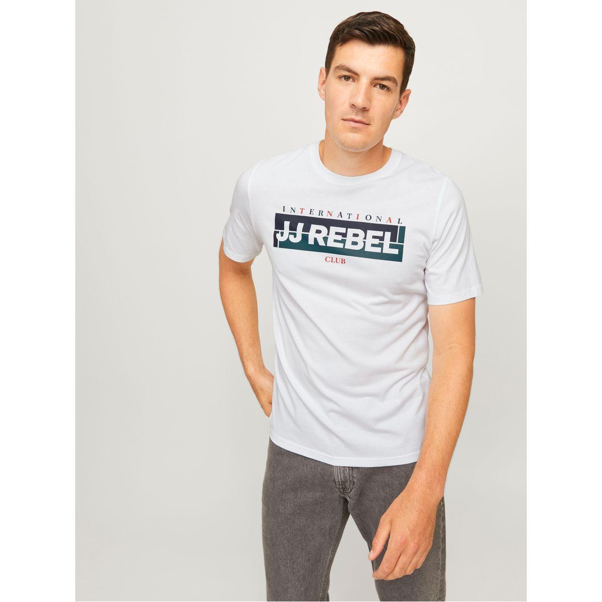 تيشيرت مطبع بشعار مع ياقة دائرية-men-clothing-tshirtsandpolos-tshirts-image-1