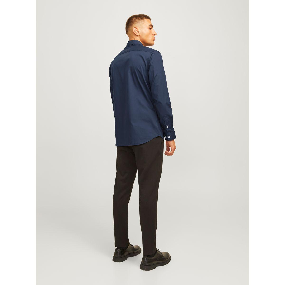 REBEL Solid Long Sleeves Shirt with Buttons-men-clothing-shirts-image-4