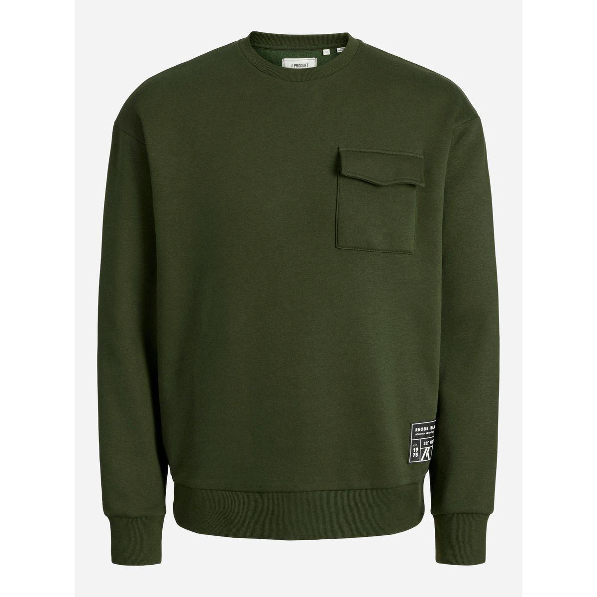 سويت شيرت سادة مع جيب بطية إغلاق-men-winterwear-hoodiesandsweatshirts-image-1