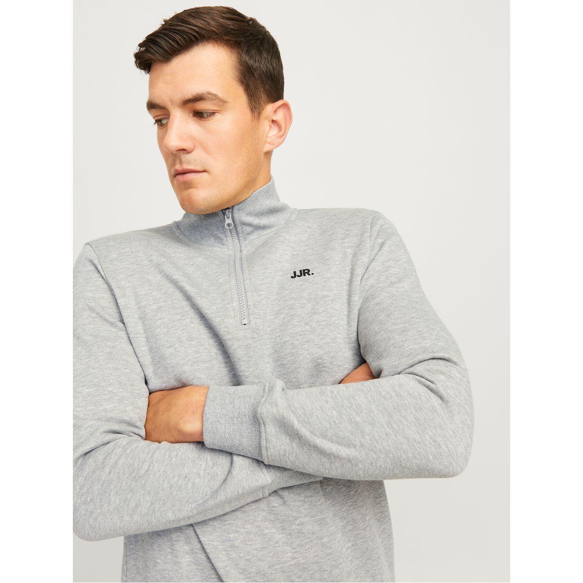 REBEL Logo Detail Half Zip Sweatshirt-men-winterwear-hoodiesandsweatshirts-image-2