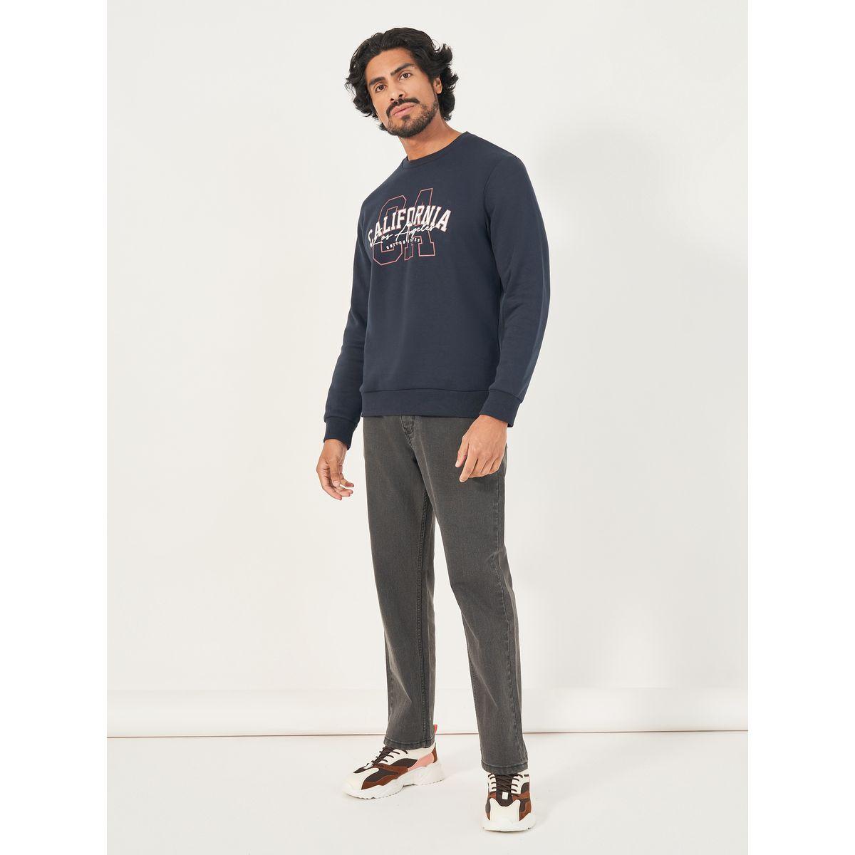 سويت شيرت بياقة دائرية وطبعة كاليفورنيا-men-winterwear-hoodiesandsweatshirts-image-2