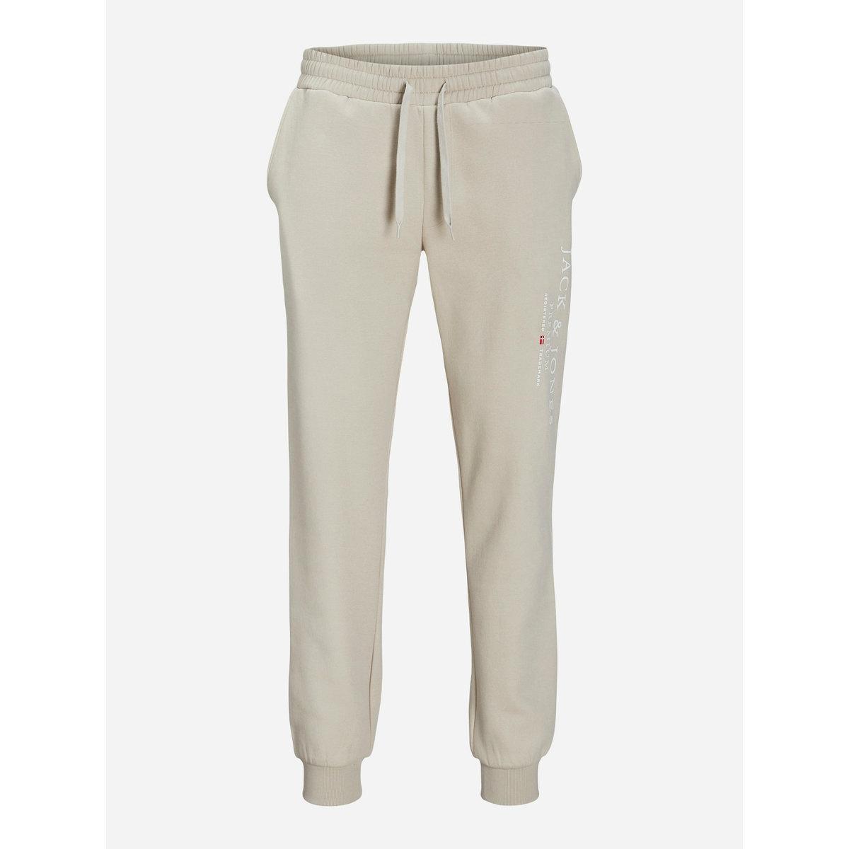 Jack & Jones Logo Print Cuffed Joggers with Drawstring-men-clothing-bottoms-joggers-image-1