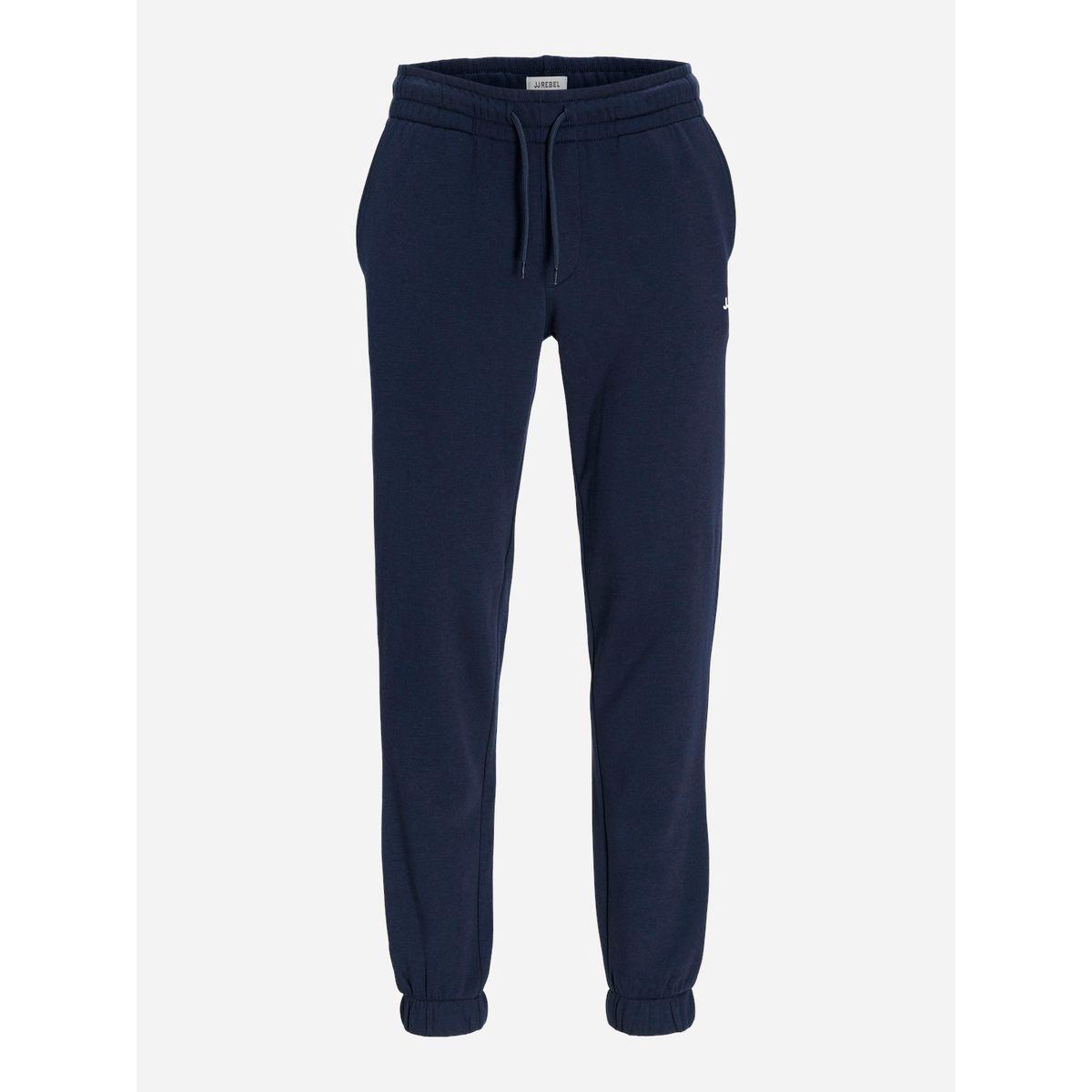 REBEL Logo Detail Elastic Cuffed Joggers-men-clothing-bottoms-joggers-image-1