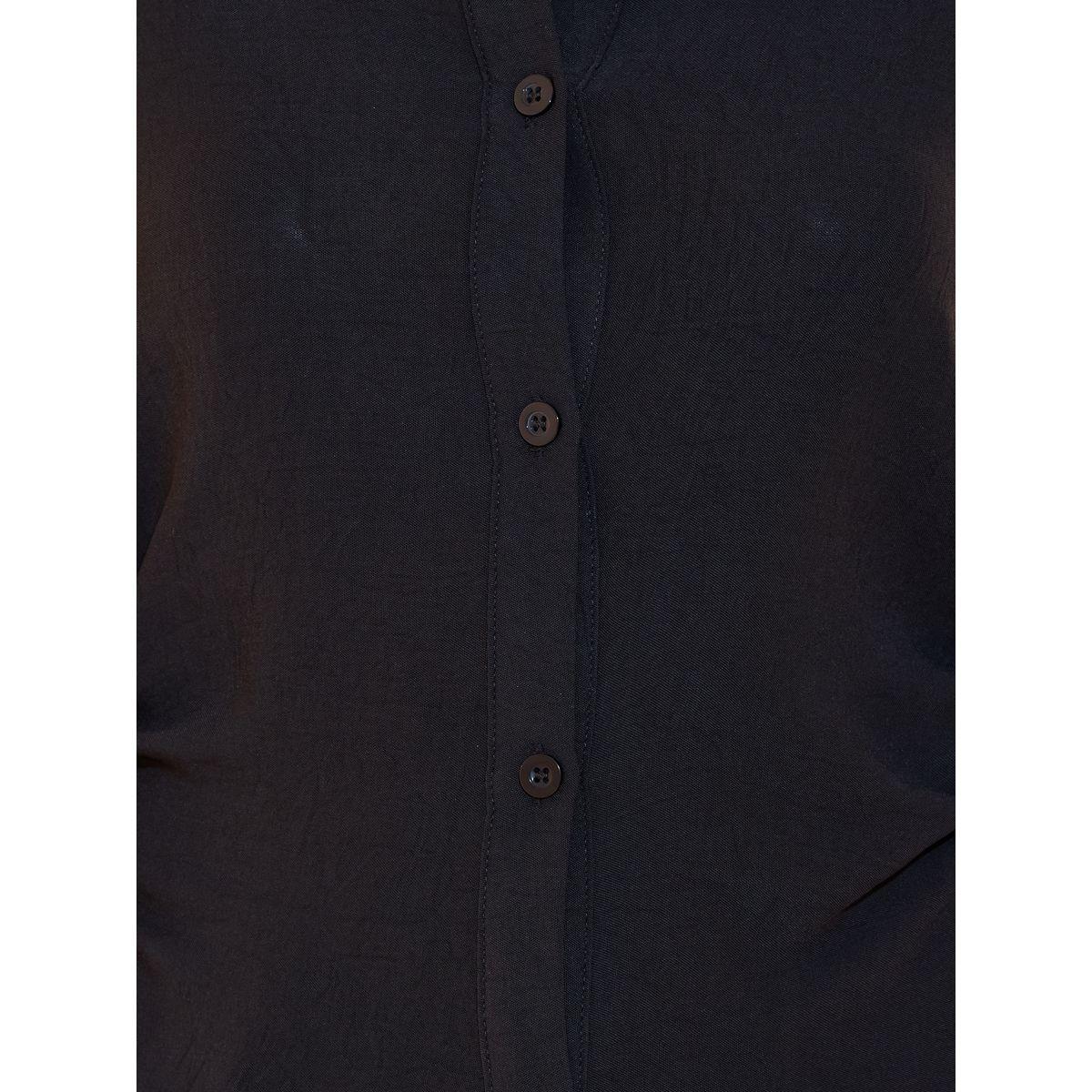 Take Two Solid Waist Pleats Long Sleeves Shirts-women-clothing-shirtsandblouses-shirts-image-3